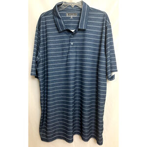 Pebble Beach Men's Dry-Luxe Performance Golf Polo, SARGASSO SEA Size 3XL